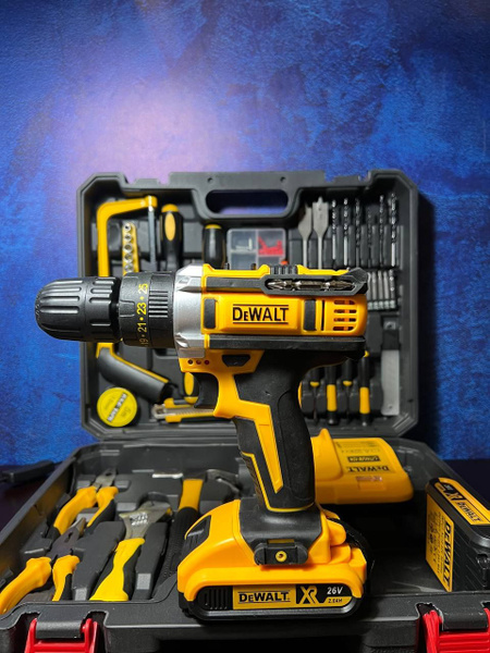 Дрель-шуруповерт Шуруповерт DeWALT 26V, с набором инструментов, От ...