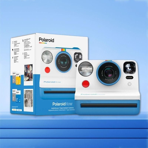 Фотоаппарат мгновенной печати Polaroid Now синий и белый - купить с ...