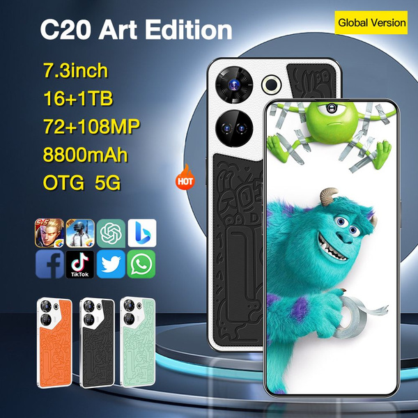 Мобильный телефон Poco C20 Art Edition-PU20, черный - купить по ...