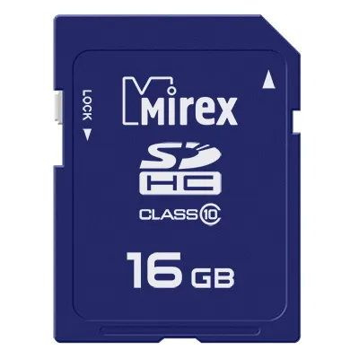 Карта памяти Mirex 16Gb SDHC Class 10 (13611-SD10CD16) 16 ГБ - купить ...