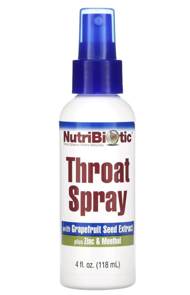Throat spray, спрей для горла с GSE, цинком и ментолом, 118 мл - купить ...