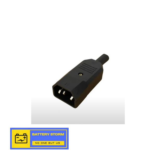Разъем Hyperline, CON-IEC C14, IEC C14, 220В, 10A, на кабель, плоские ...