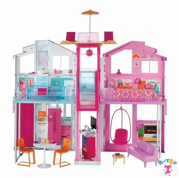 Игрушка Кукольный дом Барби Barbie Городской дом Малибу DLY32 - купить ...