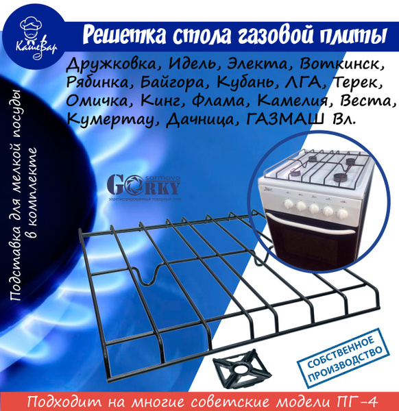 Решетка для газовой плиты ПГ-4 (универсальная) - купить с доставкой по ...