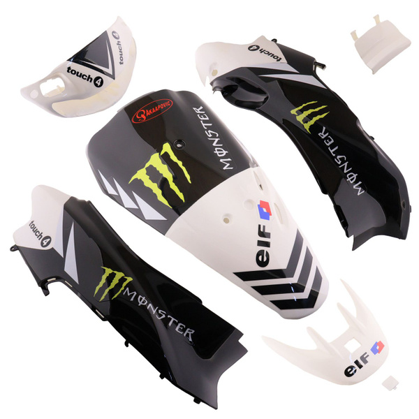 Пластик Honda DIO AF34/35 комплект (голова, клюв, лючок, спойлер, бока ...