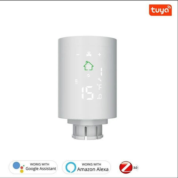 Умная термоголовка Ujin Zigbee Tuya Smart Life RHT-Z-H368 - купить в ...