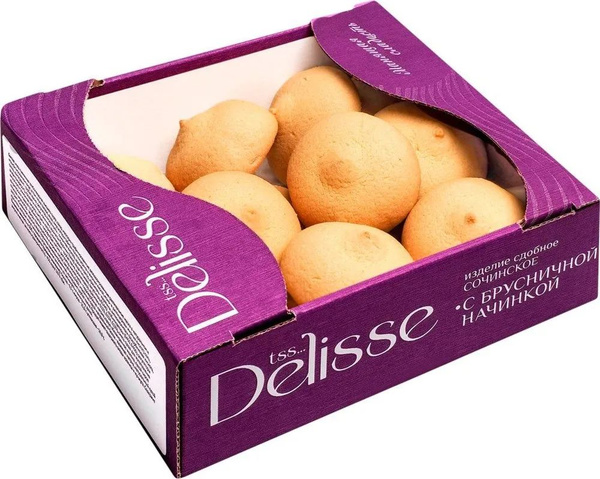 Печенье Delisse с брусничной начинкой 350 г - купить с доставкой по ...