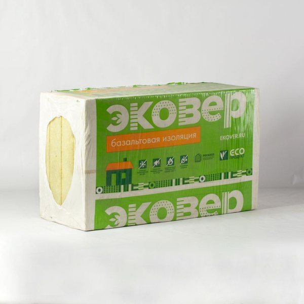 Утеплитель Эковер Вент-Фасад 1000x600x100 мм, 4 шт/уп - купить по ...