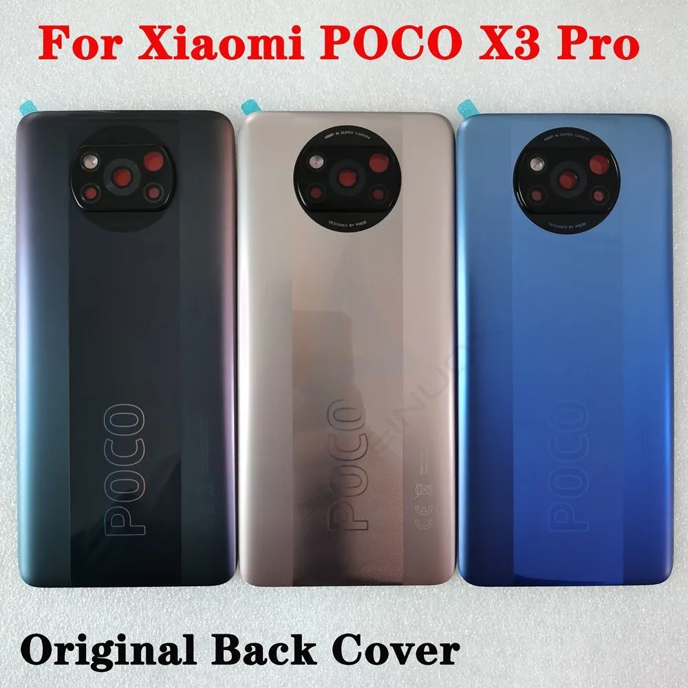 Poco X3 Pro оригинальная задняя крышка батареи с объективом камеры ...