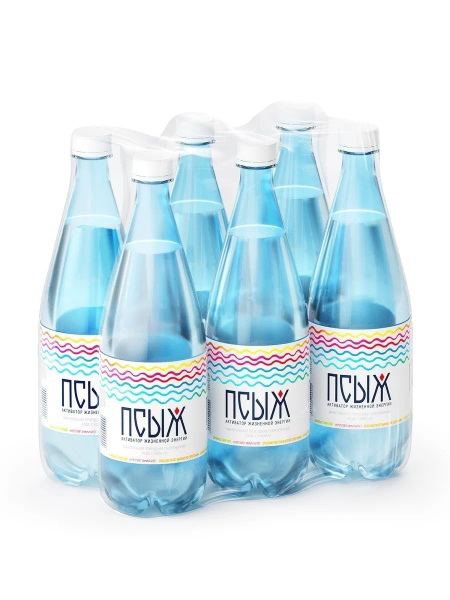 Псыж Вода минеральная газированная лечебно-столовая 1л/6 бут - купить с ...