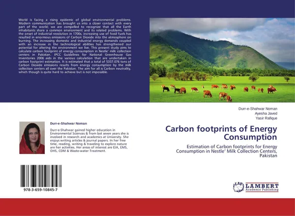 Обложка книги Carbon footprints of Energy Consumption, Durr-e-Shahwar Noman,Ayesha Javed and Yasir Rafique