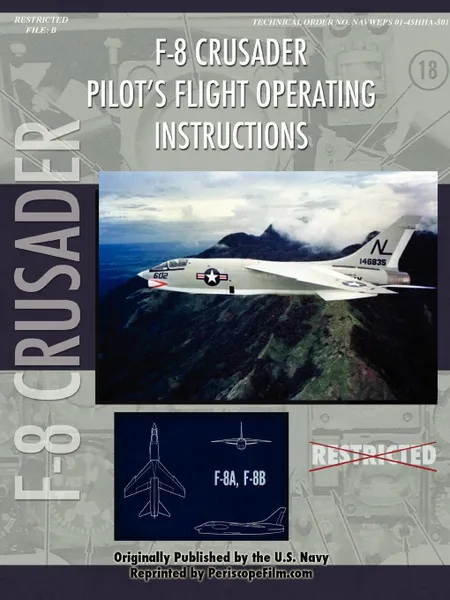 Обложка книги Vought F-8U Crusader Pilot's Flight Operating Manual, United States Navy