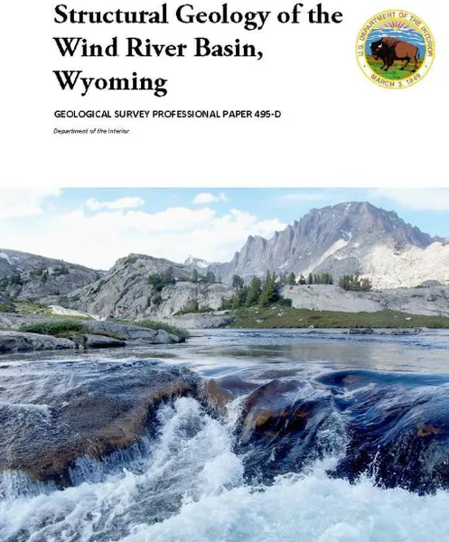 Обложка книги Structural Geology of the Wind River Basin, Wyoming, U.S. Department of the Interior