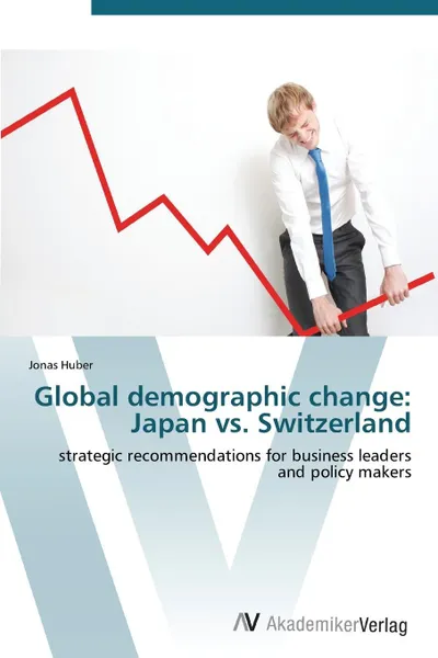 Обложка книги Global demographic change. Japan vs. Switzerland, Huber Jonas