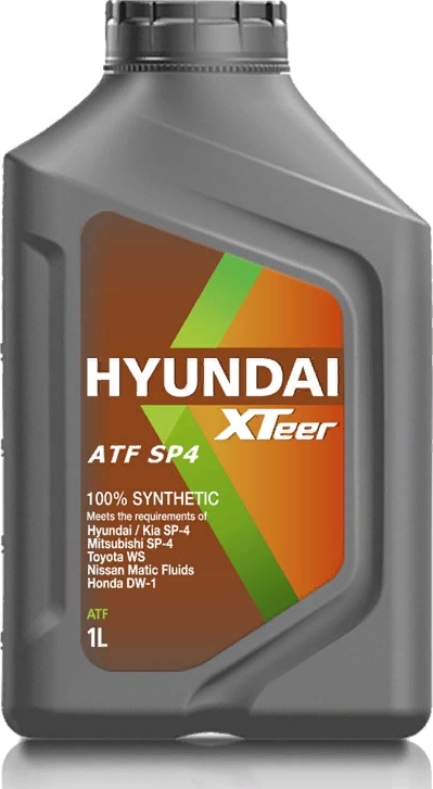 фото Трансмиссионное масло HYUNDAI XTeer "ATF SP4", 1л., синтетическое, для АКПП, спецификации Hyundai/Kia SP-4, Mitsubishi SP-4, Toyota WS, Nissan Matic Fluids, Honda DW-1