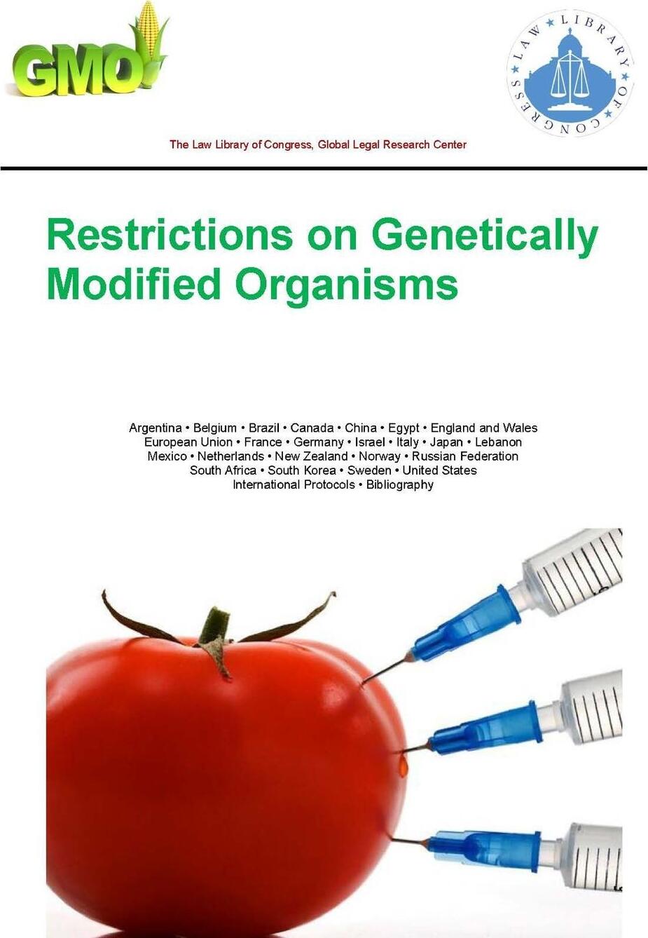 фото Restrictions on Genetically Modified Organisms