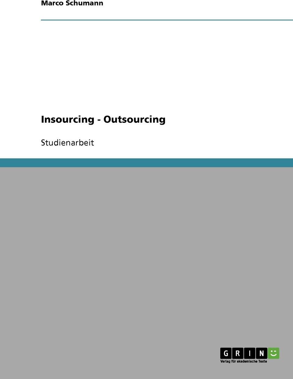 фото Insourcing oder Outsourcing. Chancen und Risiken