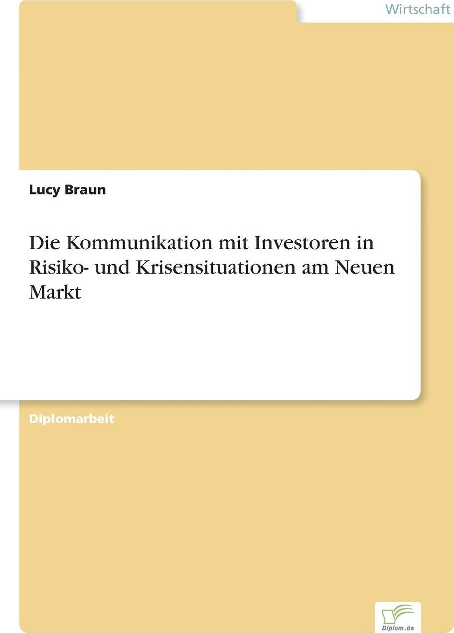 фото Die Kommunikation mit Investoren in Risiko- und Krisensituationen am Neuen Markt