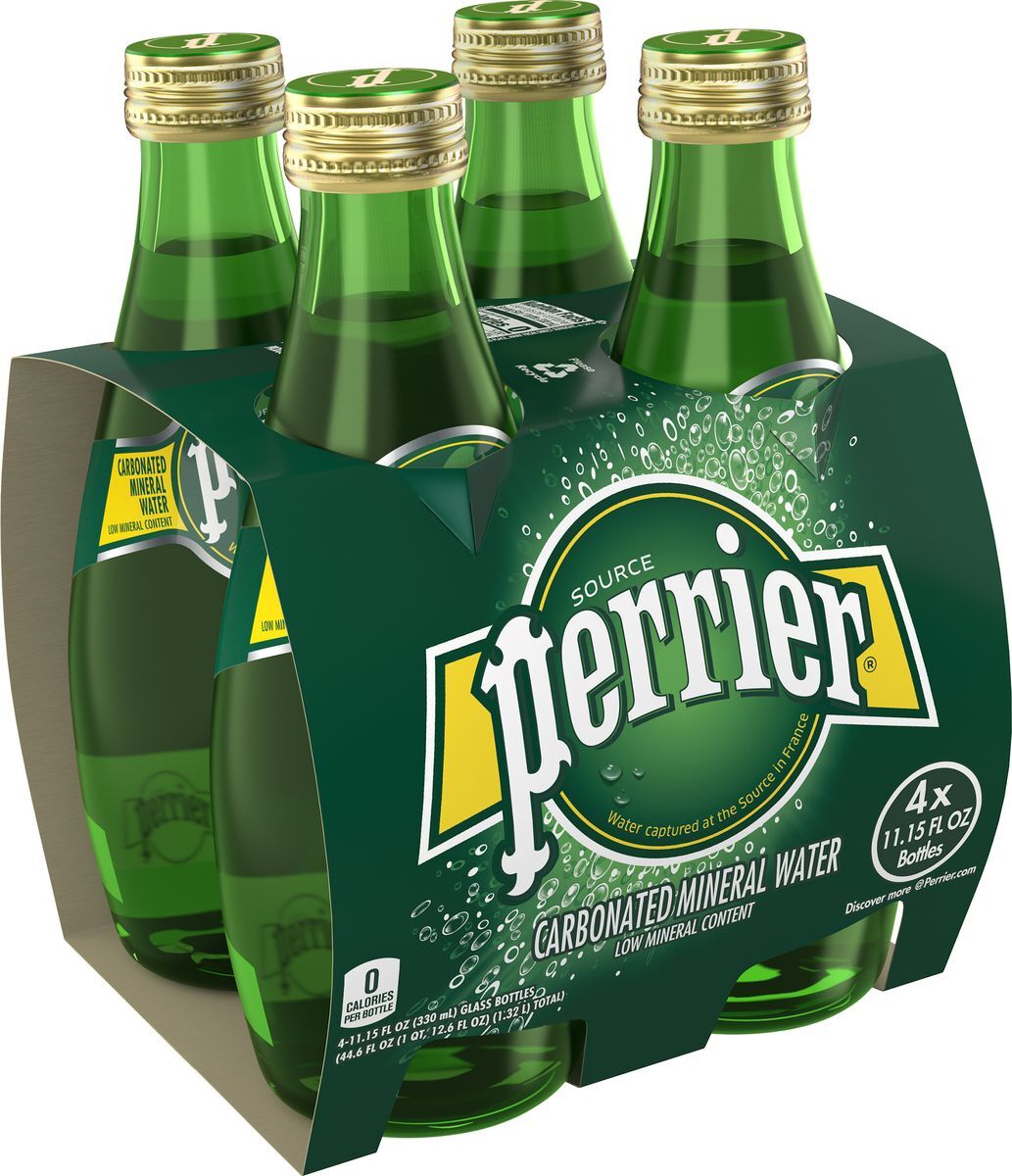 Вода газированная Perrier минеральная, 4 шт х 330 мл