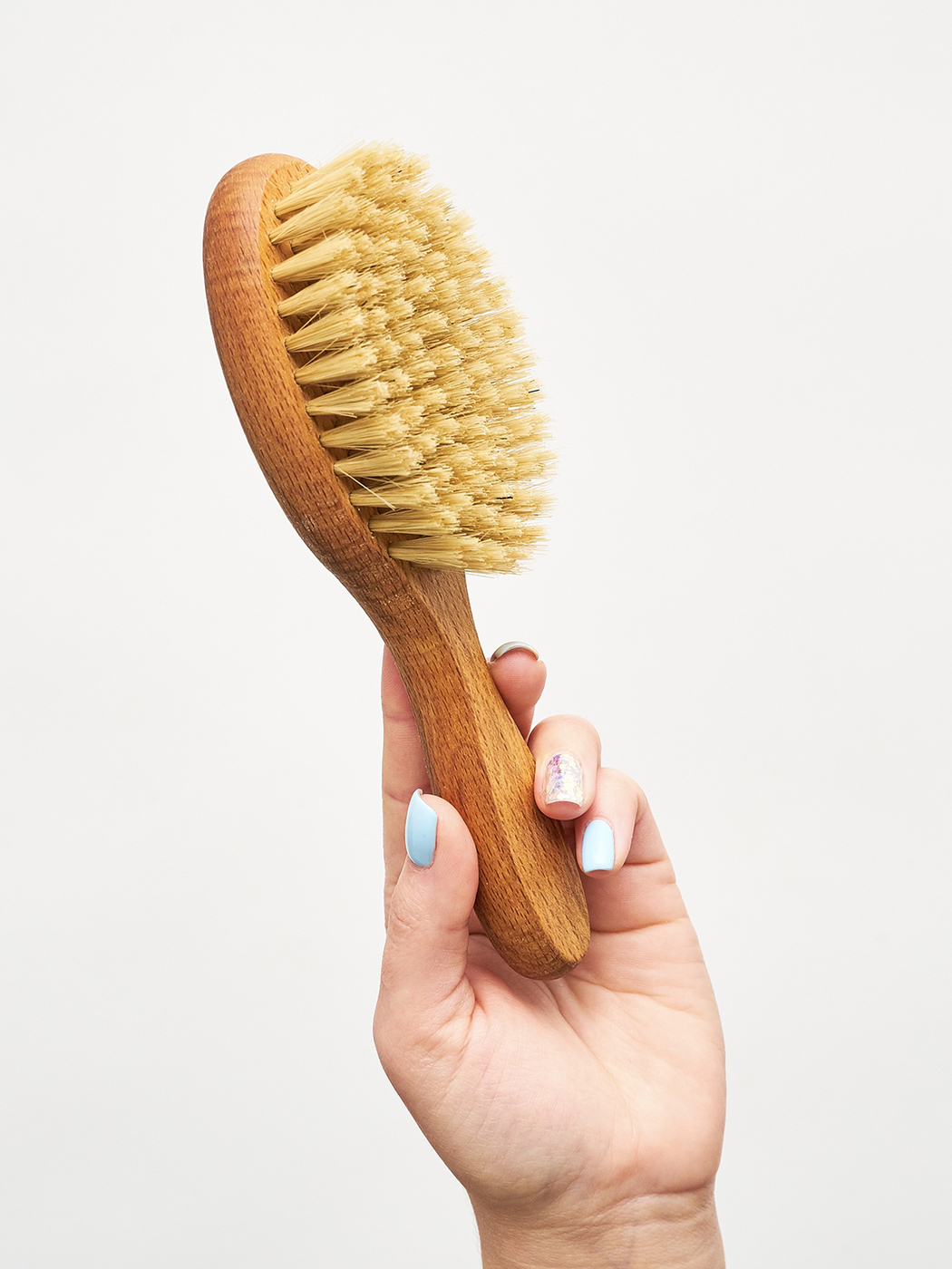 Массажка для волос с натуральной щетиной