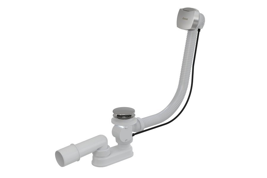 Характеристики Сифон (сточный комплект) для ванны с переливом 800 мм ...