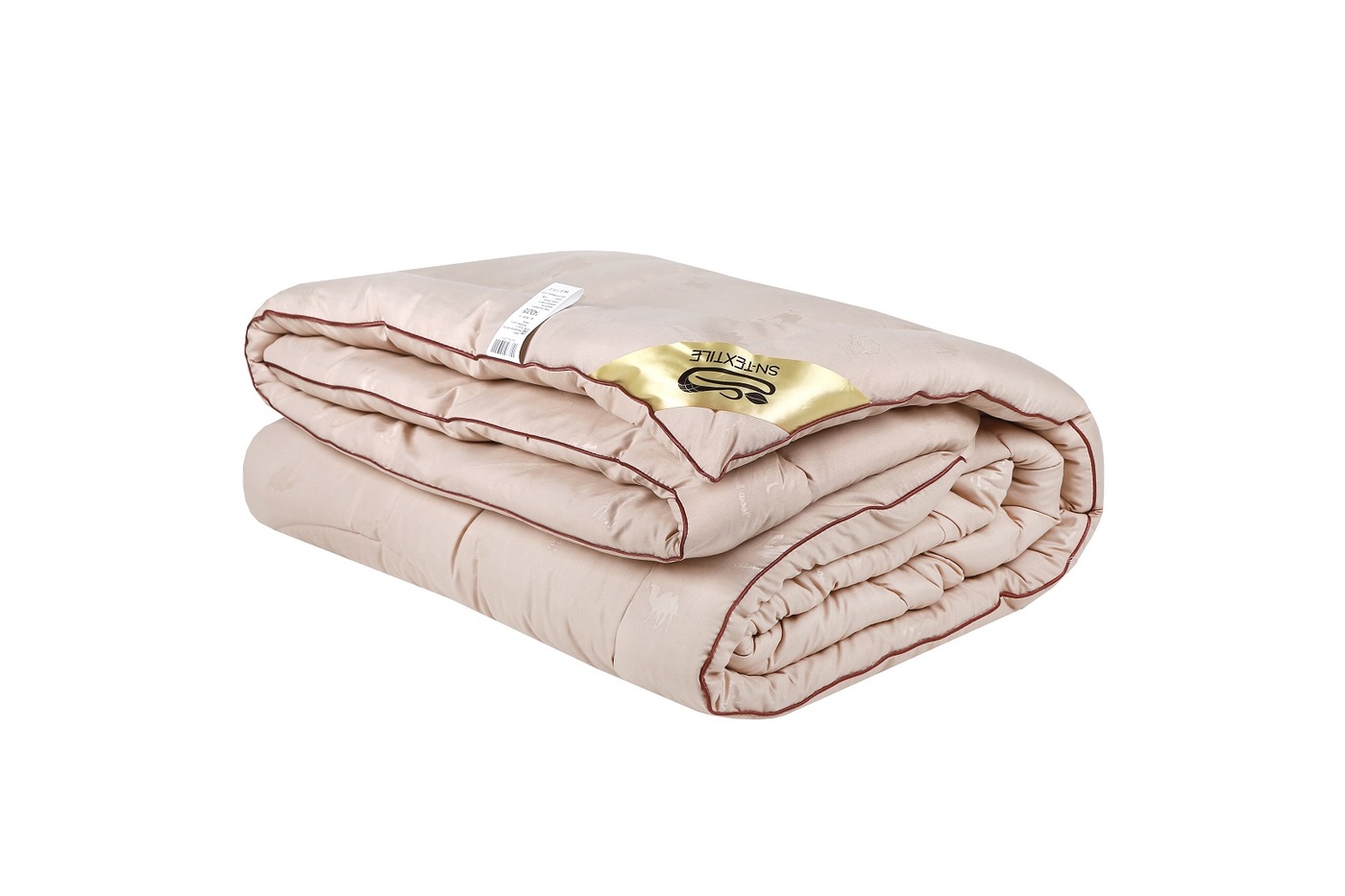 Одеяло Sn Textile Микрофибра-Верблюд 1,5 спальный, 140x205, Зимнее, с наполнителем Верблюжья шерсть