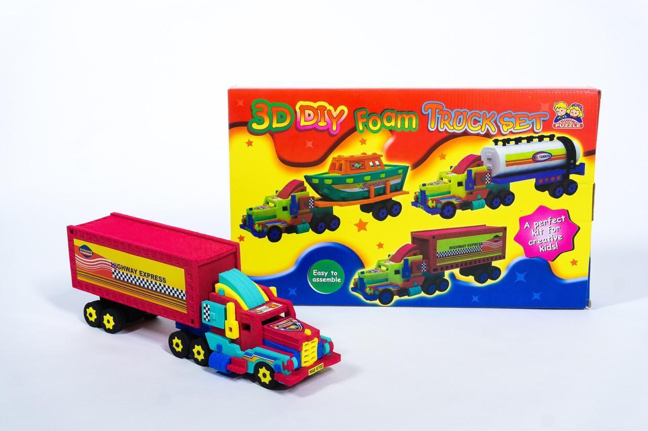 3D конструктор Машина-контейнеровоз — купить в интернет-магазине OZON с ...