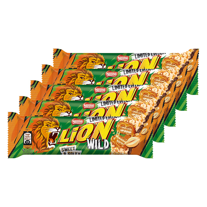 Шоколадный батончик Nestle Lion Wild Sweet & Salty, 30 г (5 шт ...