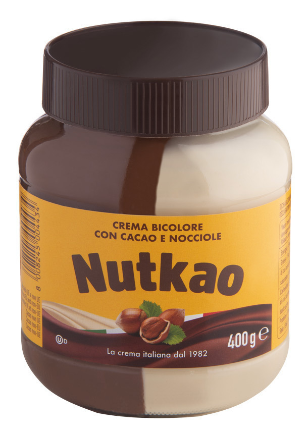 Шоколадно-молочная паста Nutkao с лесным орехом без глютена 400гр ...