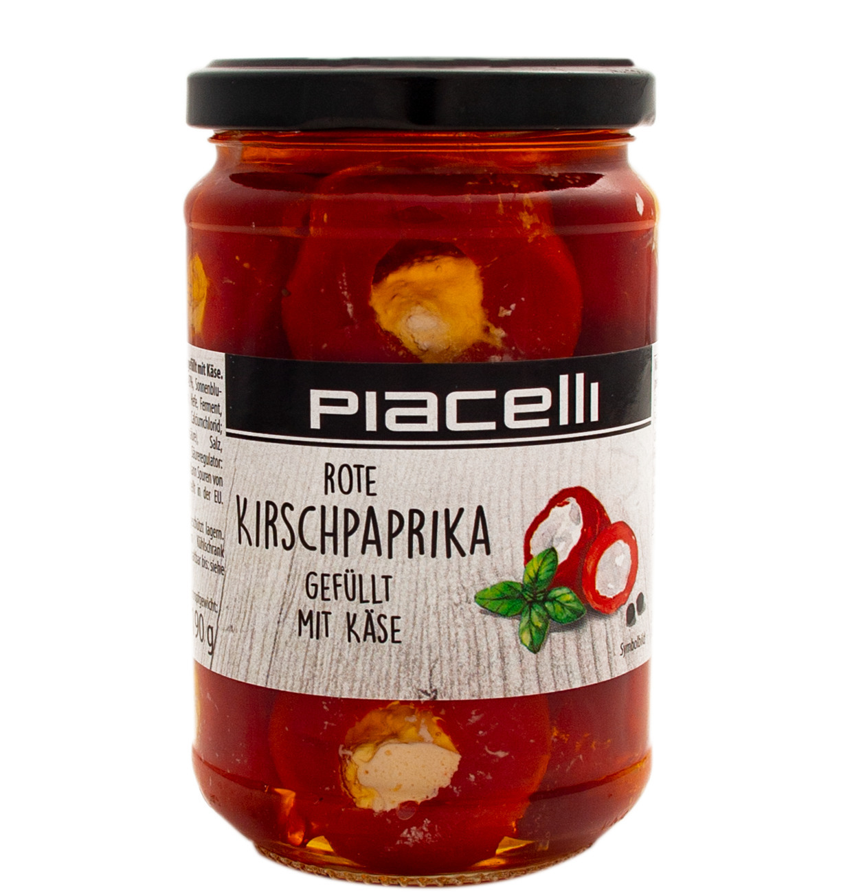 Красный перец пепперони, фаршированный сливочным сыром, в рапсовом ...