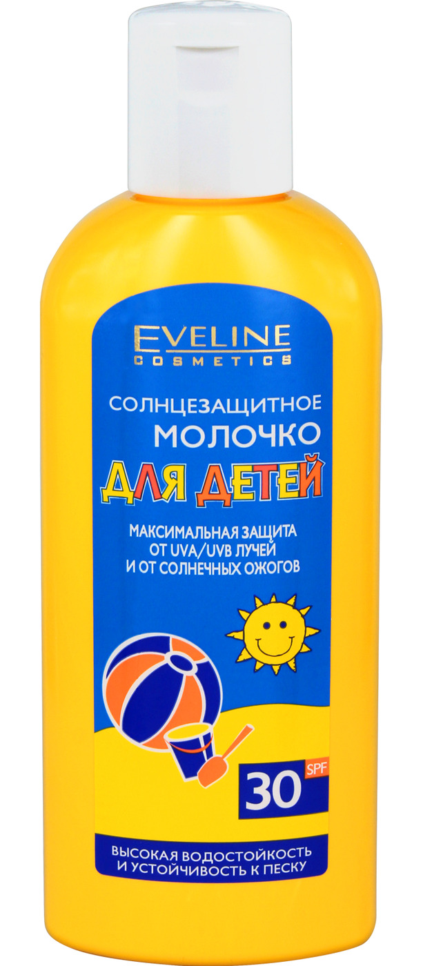 Eveline Cosmetics Sun Care Молочко солнцезащитное для детей, SPF 30 ...