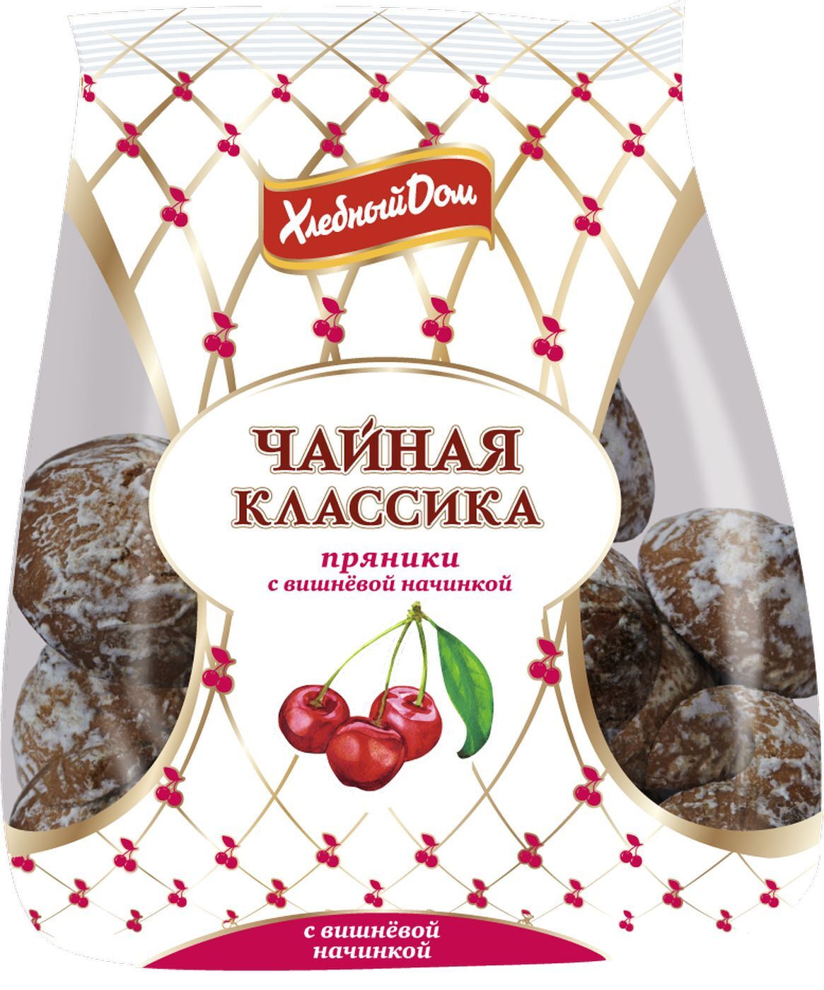 Пряники Хлебный Дом "Сладкий сад" с вишневой начинкой, 400 г — купить в ...