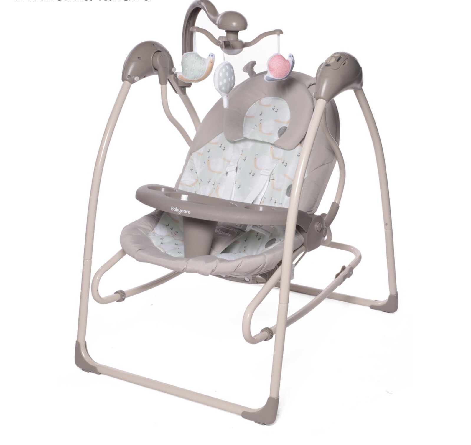 Качели для новорожденных BABY CARE KIT Электрокачели IcanFly, бежевый ...
