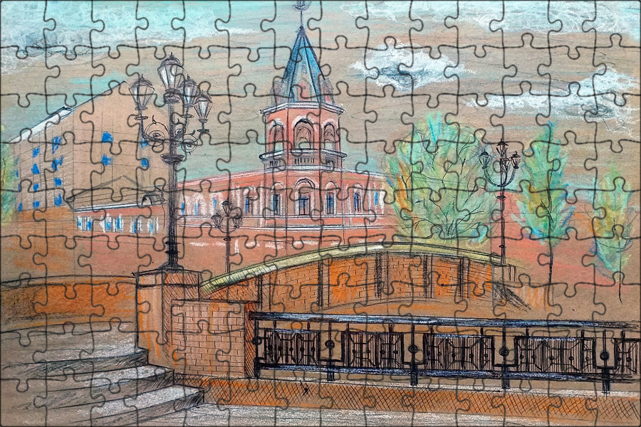 Каменный мост воронеж рисунок