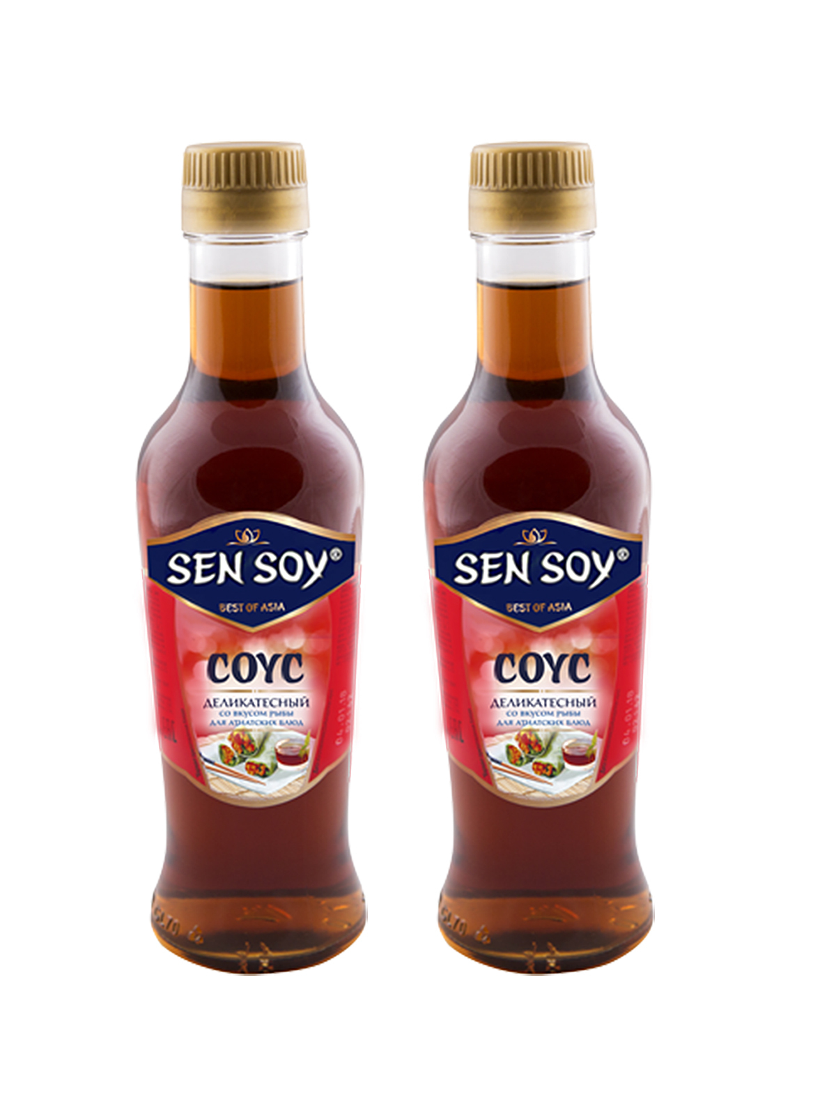 Сенсой Рыбный соус Sen Soy Premium в стеклянной бутылке 2 штуки по 220 ...