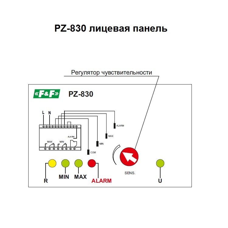 Pz 830 схема подключения