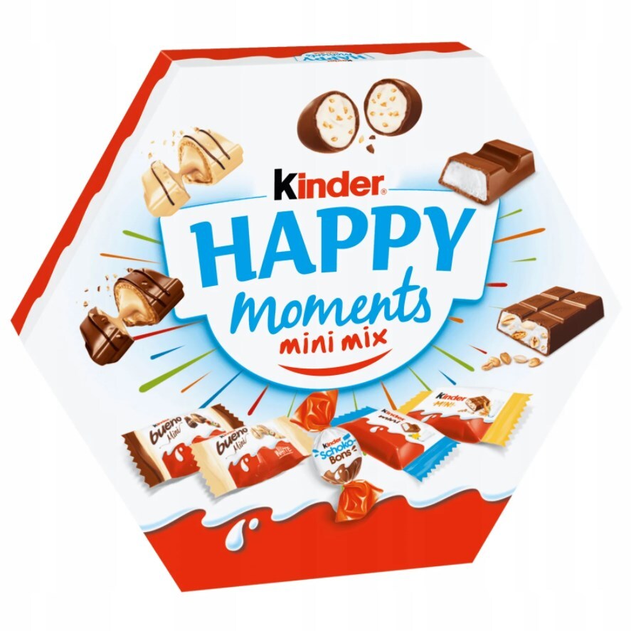 Конфеты Kinder happy moments mini mix (Ассорти, 5 видов конфет) 162 гр ...