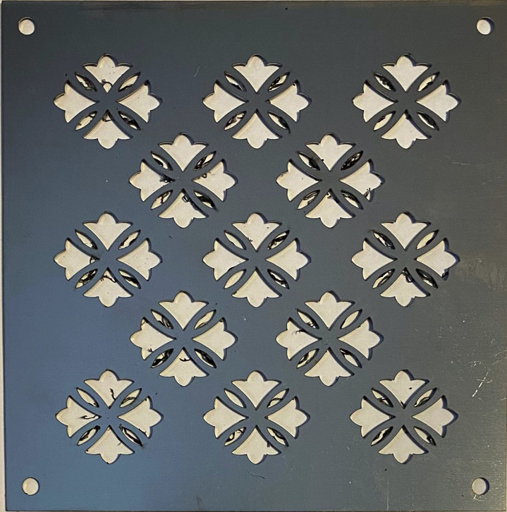 Решетка для трапа 150х150 из нержавеющей стали, шлифованная , рисунок ...