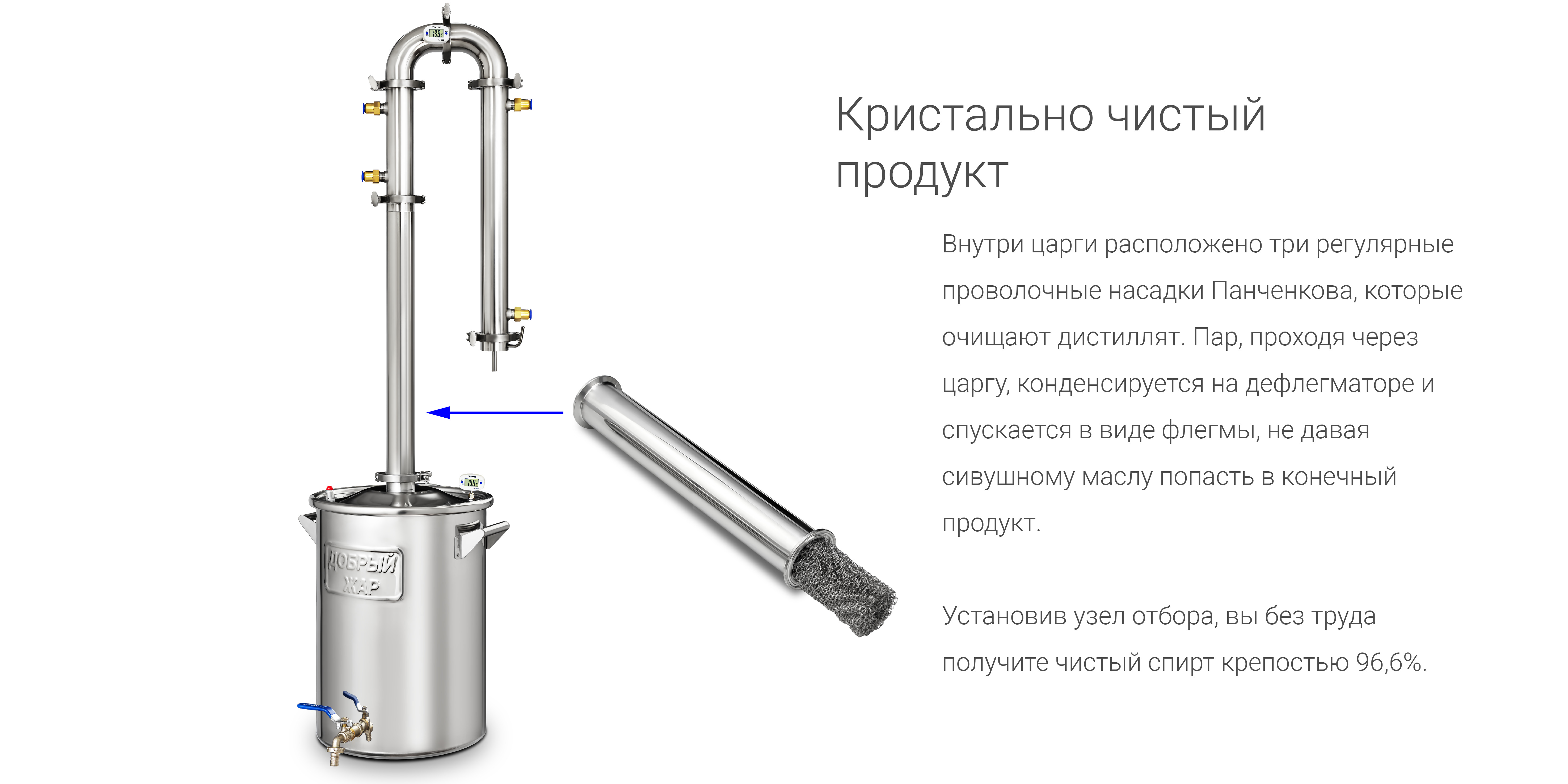 Самогонный аппарат колонного типа 2 дюйма