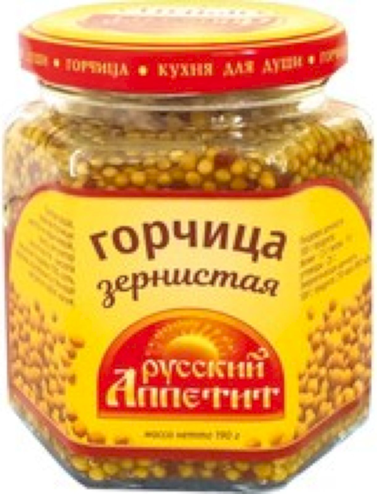 Горчица Русский аппетит зернистая, 190 г - купить с доставкой по ...