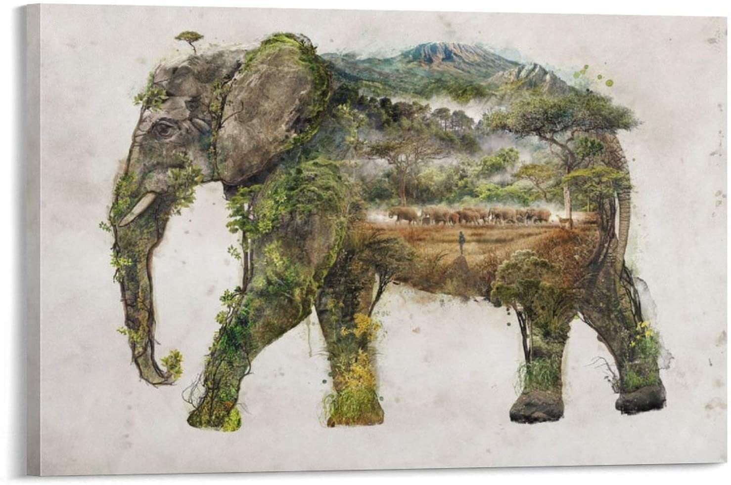 Слоны Африка арт