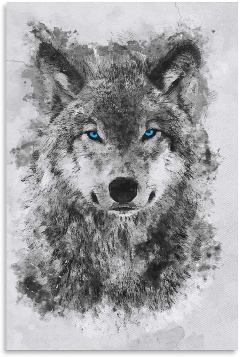 Волк с голубыми глазами эскиз