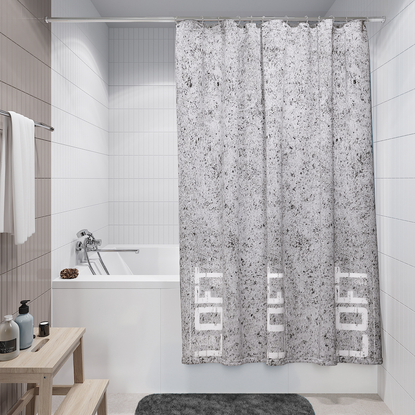 Шторка для ванны 180х180. Штора в ванную. Рулонная штора в ванную. Fora Loft аксессуары для ванной. Керамофф плитка Сочи.