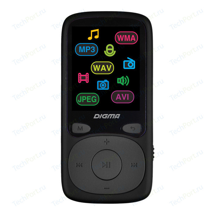 MP3 плеер Digma B4 8Gb black купить по выгодной цене в интернет ...