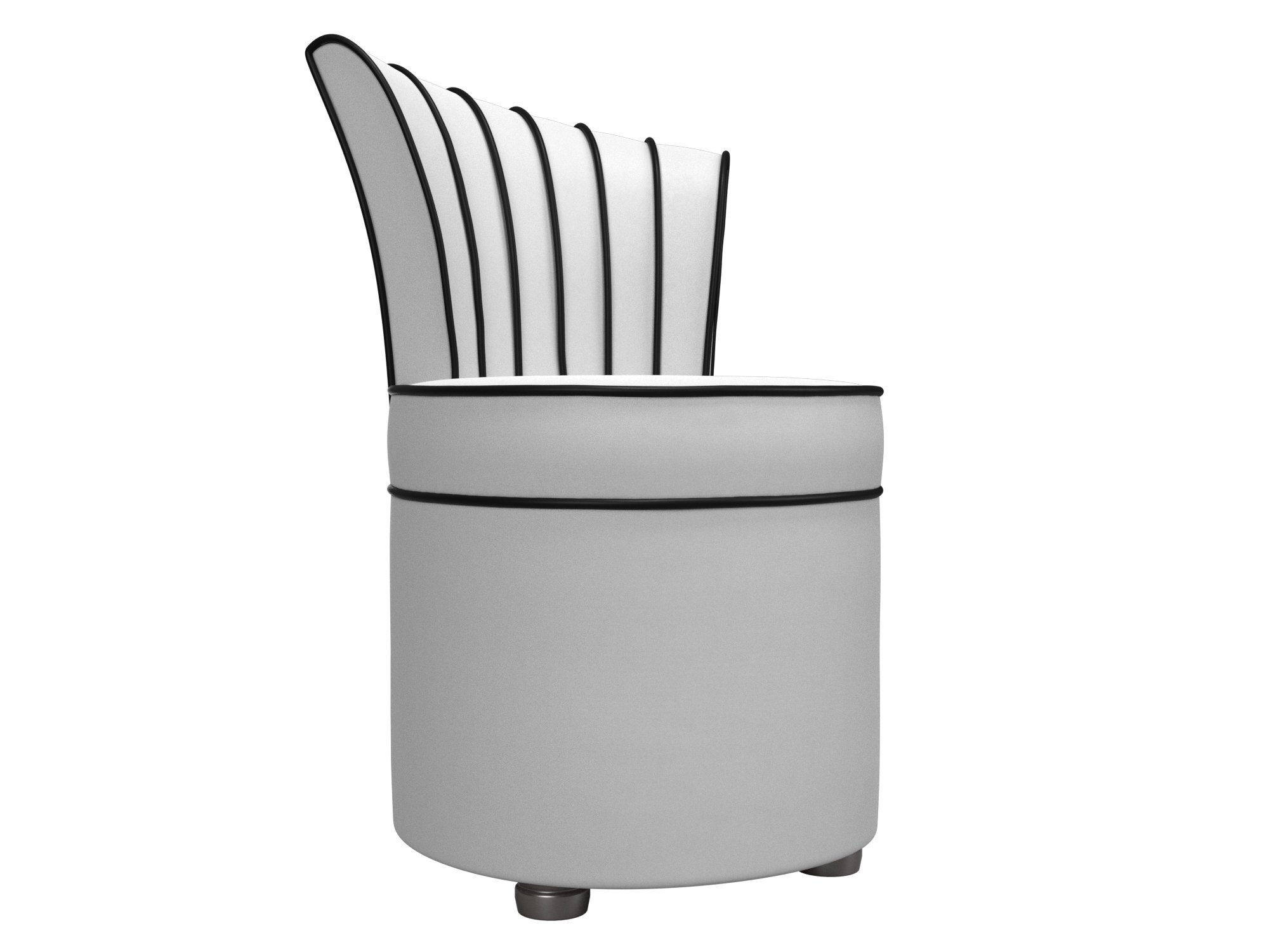 Пуф Ирис, экокожа, механизм нераскладной, белый, 56x61x83см. Хит Диванов