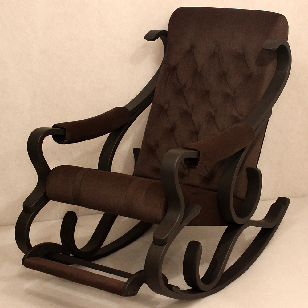 Кресло качалка с подножкой