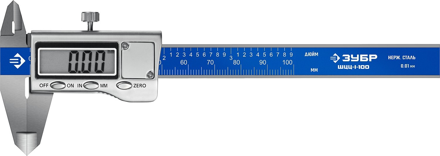ШтангенциркульЗУБР100мм,электронныйШЦЦ-I-100-0,01Профессионал