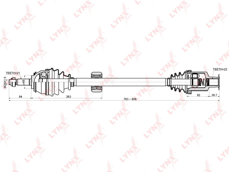 CD-6306ПриводвсбореRENAULT04-1.4/1.6прав.