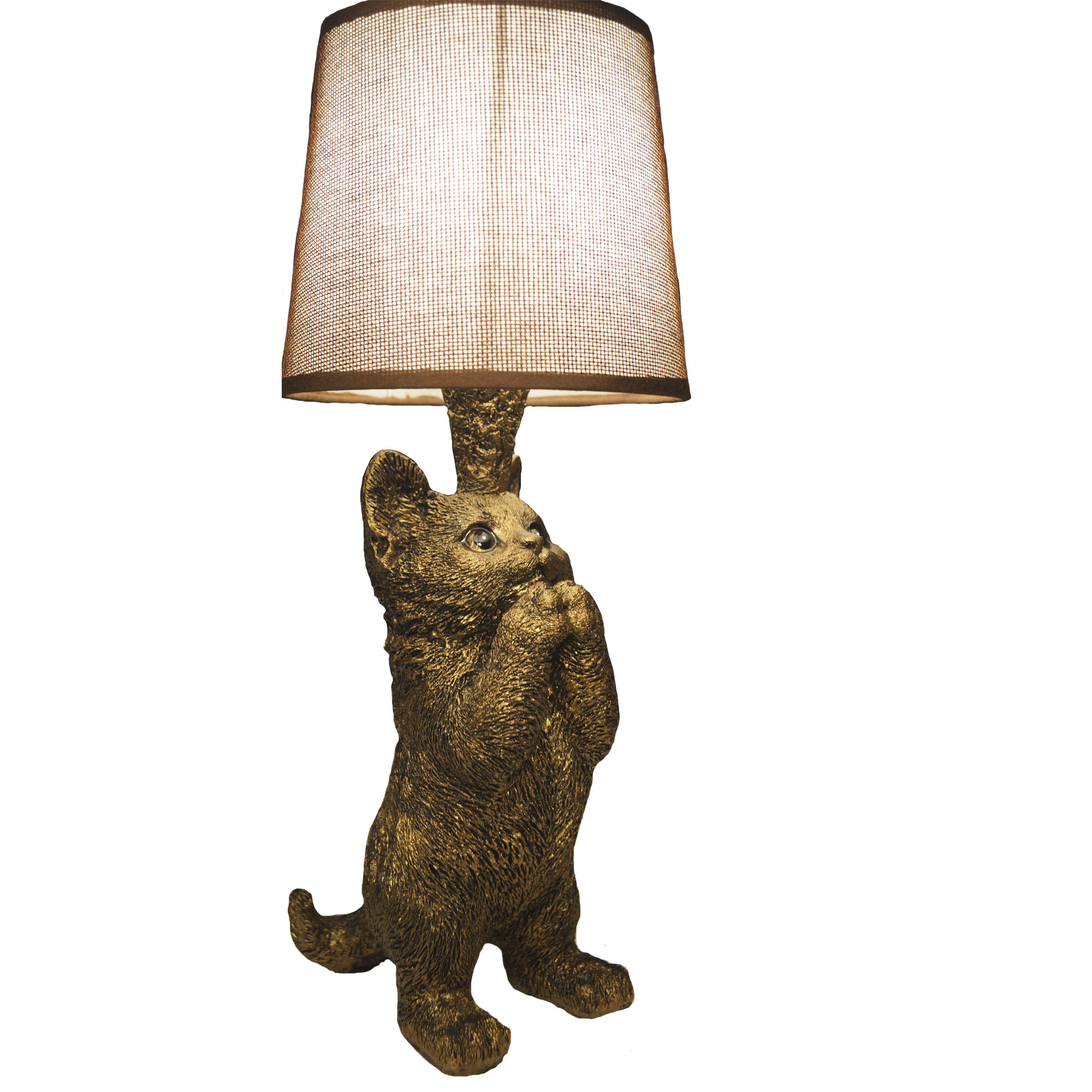 Настольная лампа кот