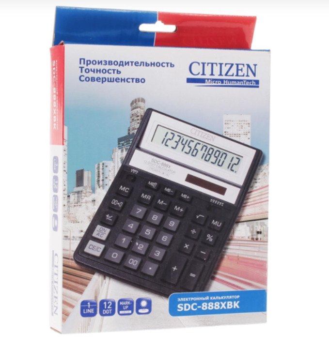 Калькулятор citizen sdc 888xbk